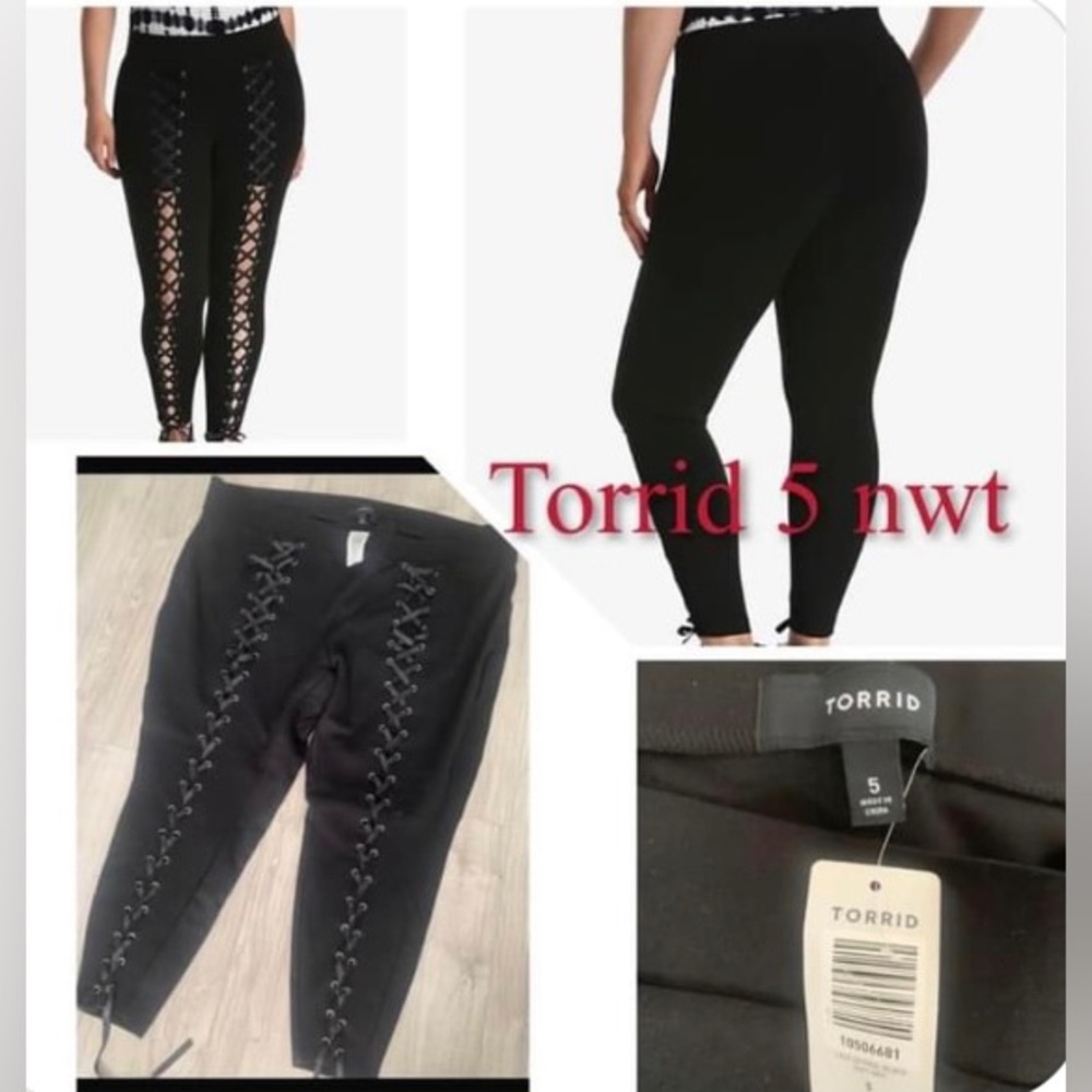 Torrid Size 5 Front Lace Leggings
